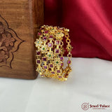 Beautiful Gold Plated High Quality Brass Premium Bangles Set Of 4