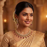 Sparkling AD Stone Premium Quality Necklace JH7007