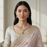 Sparkling AD Stone Premium Quality Necklace JH7008