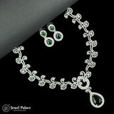 Sparkling AD Stone Premium Quality Necklace JH7008