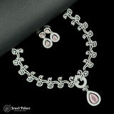 Sparkling AD Stone Premium Quality Necklace JH7008