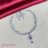 Sparkling AD Stone Premium Quality Necklace JH7012