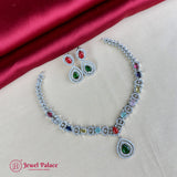 Sparkling AD Stone Premium Quality Necklace JH7017