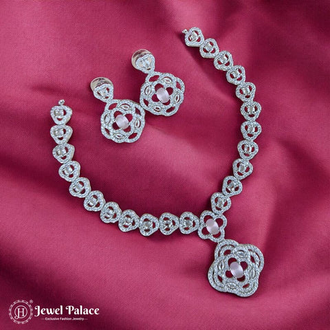 Sparkling AD Stone Premium Quality Necklace JH7018