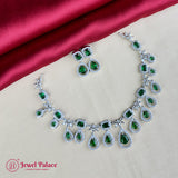 Sparkling AD Stone Premium Quality Necklace JH7019