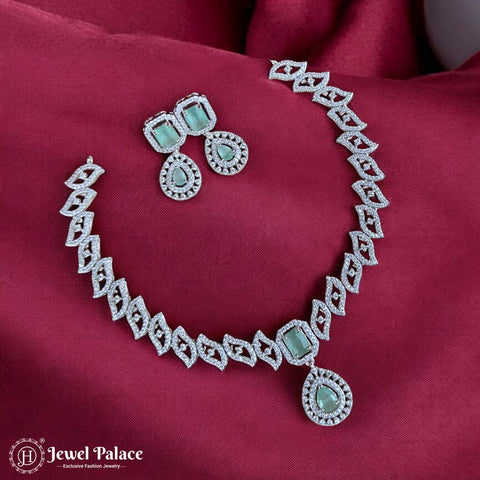 Sparkling AD Stone Premium Quality Necklace JH7020