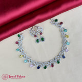 Sparkling AD Stone Premium Quality Necklace JH7021