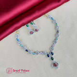 Sparkling AD Stone Premium Quality Necklace JH7023