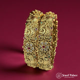 Beautiful Gold Plated High Quality Brass Premium Bangles JH7192 (Set of 2)