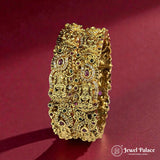 Beautiful Gold Plated High Quality Brass Premium Bangles JH7199 (Set of 2)