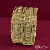 Beautiful Gold Plated High Quality Brass Premium Bangles JH7204 (Set of 2)