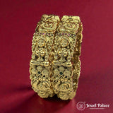 Beautiful Gold Plated High Quality Brass Premium Bangles JH7210 (Set of 2)