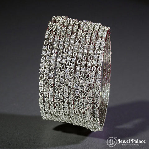 Premium American Diamond Bangles Set JH7213