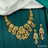 Premium Quality Gold Plated Kundan Necklace Set JH7224