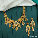Premium Quality Gold Plated Kundan Necklace Set JH7227