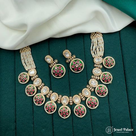 Designer Premium Kundan Necklace Set JH7229