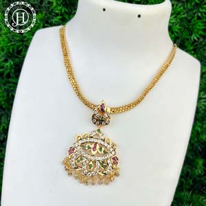 Micro Gold Plated Impon Attigai Necklace Jewellery  JH722