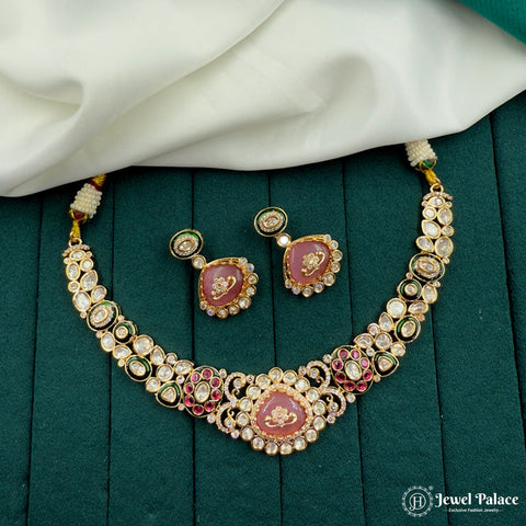 Designer Premium Kundan Necklace Set JH7230