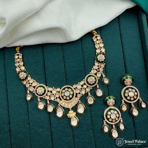 Designer Premium Kundan Necklace Set JH7233