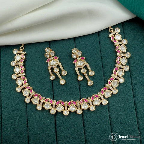 Designer Premium Kundan Necklace Set JH7235