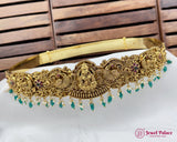 Beautiful Gold Plated Temple Design Vaddanam Hip Belt For Saree JH7331