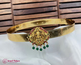 Beautiful Gold Plated Temple Design Vaddanam Hip Belt For Saree JH7345