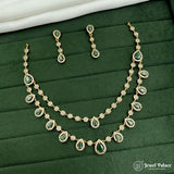 Beautiful 2 Layer Premium Quality AD Stone Necklace JH7359