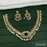 Elegant Floral AD Necklace for Every Grand Occasion JH7363