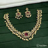 Elegant Floral AD Necklace for Every Grand Occasion JH7363