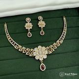 Elegant Floral AD Necklace for Every Grand Occasion JH7362