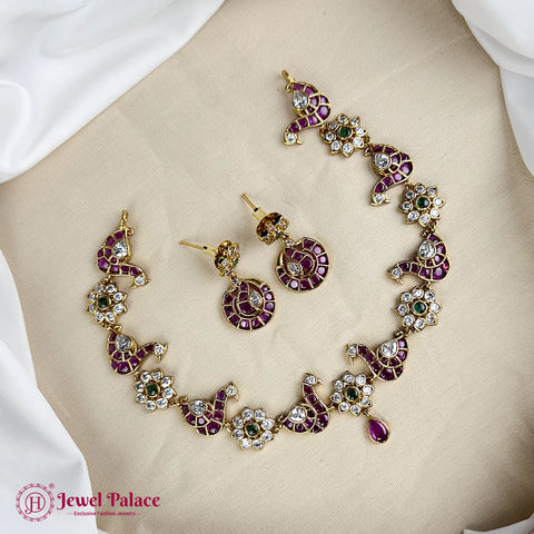 Elegant Premium Quality AD Stone Designer Necklace JH7369