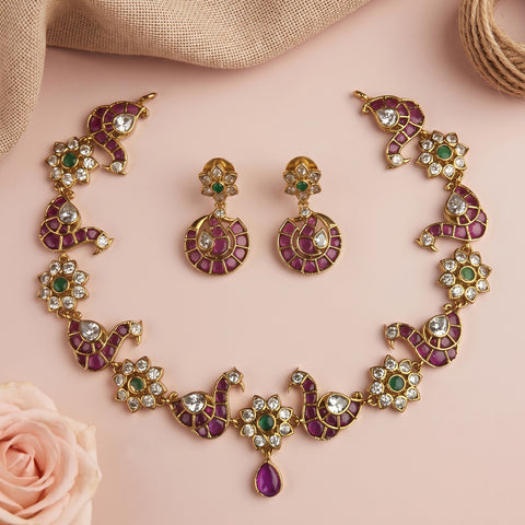 Elegant Premium Quality AD Stone Designer Necklace JH7369