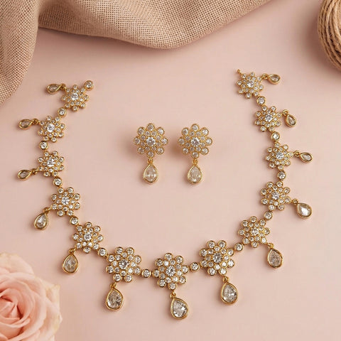 Elegant Premium Quality AD Stone Designer Necklace JH7370