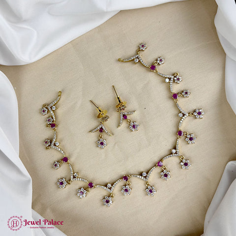Elegant Premium Quality AD Stone Designer Necklace JH7371