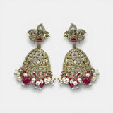 Elegant Victorian Pearl Drop Jhumkas JH7390
