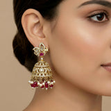 Elegant Victorian Pearl Drop Jhumkas JH7390