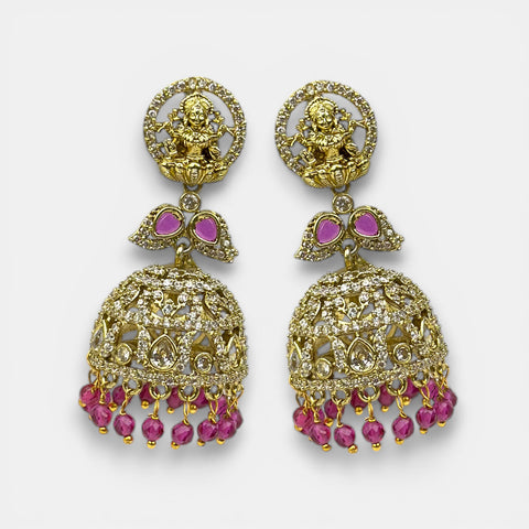 Elegant Victorian Pearl Drop Jhumkas JH7394