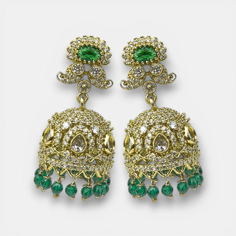 Elegant Victorian Pearl Drop Jhumkas JH7395