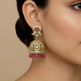 Elegant Victorian Pearl Drop Jhumkas JH7395