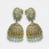 Elegant Victorian Pearl Drop Jhumkas JH7396