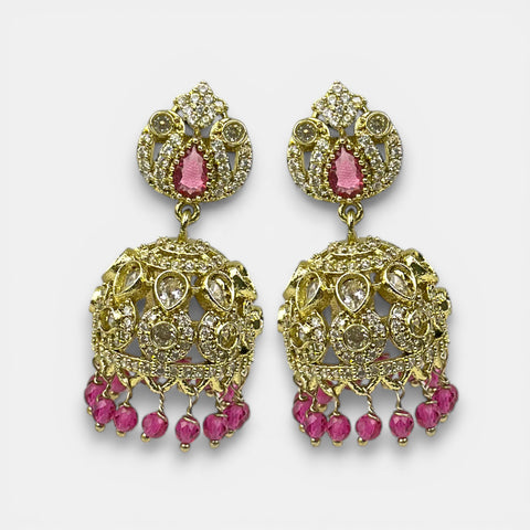 Elegant Victorian Pearl Drop Jhumkas JH7397