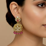 Elegant Victorian Pearl Drop Jhumkas JH7397