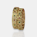 Traditional Antique Gold Temple Design Bangles JH7409