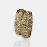 Traditional Antique Gold Temple Design Bangles JH7411