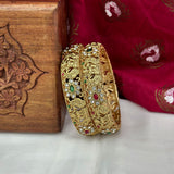 Traditional Antique Gold Temple Design Bangles JH7413