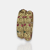Traditional Antique Gold Temple Design Bangles JH7420