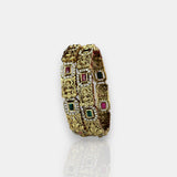 Traditional Antique Gold Temple Design Bangles JH7425