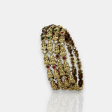 Traditional Antique Gold Temple Design Bangles JH7426