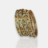 Traditional Antique Gold Temple Design Bangles JH7428