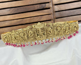 Divine Lakshmi Temple Hip Belt Antique Gold Bridal Vaddanam JH7431